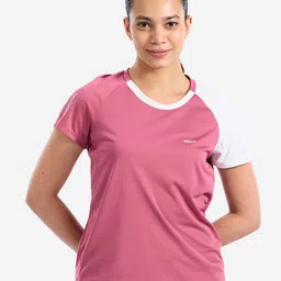 PERFLY By Decathlon Women Solid Round Neck T-shirt-image-47