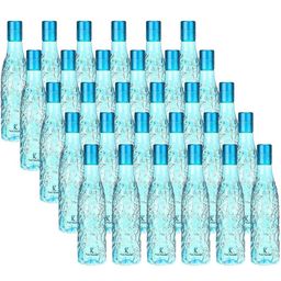 Kuber Industries Blue Set of 6 Plastic Solid Water Bottle-20