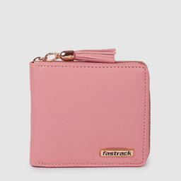 Fastrack Women Pink Solid Zip Around Wallet-image-14