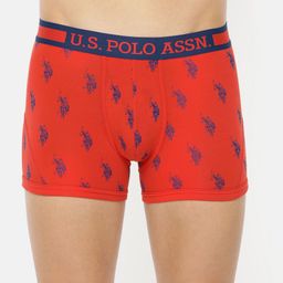 U.S. Polo Assn. Men Orange & Navy Blue Printed Trunks I112-007-Pr-image-38