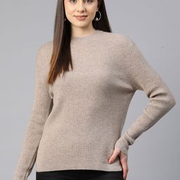 Marks & Spencer Women Ribbed Woollen Pullover-18