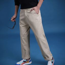 The Roadster Life Co. Men Straight Fit Pure Cotton Chinos-image-27