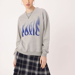 DressBerry Urban Edge Printed Cotton Terry Relaxed Fit Sweatshirt-image-90