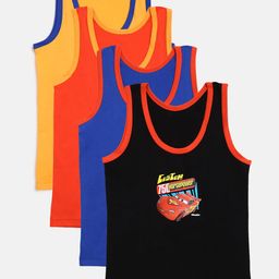 Bodycare Kids Boys Pack of 4 Cars Printed Innerwear Vest-image-95