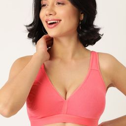 DressBerry Pink Solid Non-Wired Non Padded T-shirt Bra 9936-02-image-94