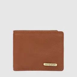 Hidesign Men Tan Brown Leather Two Fold Wallet-24