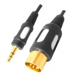 MX EP Stereo Male Plug 3.5mm To MX 5 Pin DIN Male Plug Cord Gold Plated 1.5 Meter (MX-2976)-9