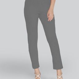 LYRA Women Grey Smart Solid Trouser-picture-25