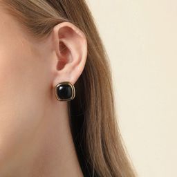 SOHI Black Contemporary Drop Earrings-picture-57