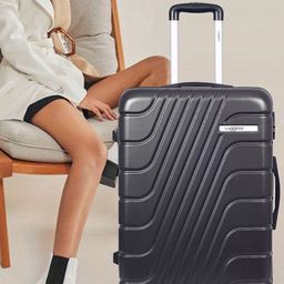 Luggero Set Of 2 Textured Hard-Sided Trolley Bag Suitcase image 4