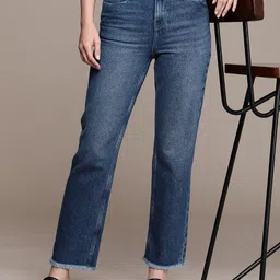 French Connection Women Wide Leg Light Fade Pure Cotton Jeans-image-97