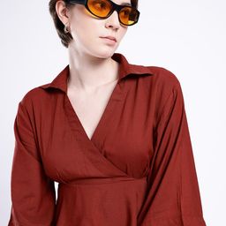 glitchez Kawaii Streetwear Flared Sleeves Peplum Cropped Top-image-66