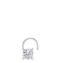 Sparkles Lab Grown Diamond 0.10 Carat Round Shape Solitaire Diamond Nose Pin 14K-image-67