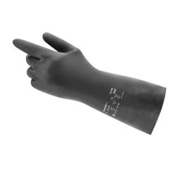 Ansell AlphaTec 29-500 Chemical Resistant Gloves Straight Cuff Natural Rubber Latex and Neoprene Blend Black Size 9 (Pack of 144 Pair)-image-50
