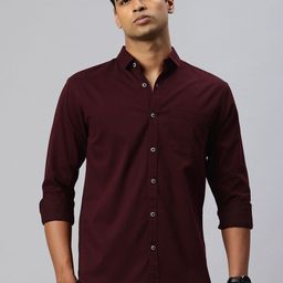 Majestic Man Solid Slim Fit Casual Shirt-image-45