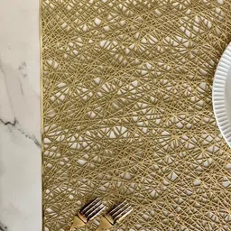 Mason Home Abstract-Patterned Waterproof Non-Slip Heat-Resistant Metallic Table Runner image 3