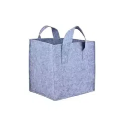 ORILEY Plant Growing Bag Size 8x8x8 inch 300 GSM Square Grey, OR-SQGB-21 (Pack of 10)-image-3