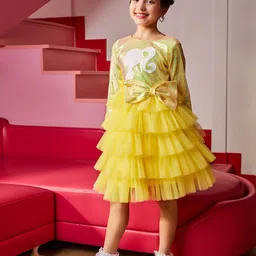 Tiny Girl Layered Fit & Flare Dress-image-64