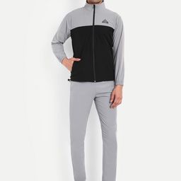 GRITPRO Men Colourblocked Mock Neck Tracksuits-image-19