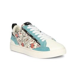 Saint G Women Printed Leather Sneakers-image-65
