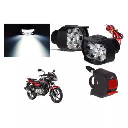 Cartronics 9 Led Shilon Fog Light White With On/Off Swich For Bajaj Pulsar 180-36