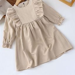 StyleCast x Revolte Girls Ruffles Round Neck Fit and Flare Dress-image-3