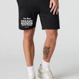 FABSTIEVE Men Typography Printed Mid-Rise Shorts-image-30