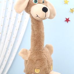 Aarohi Toys Musical  Dancing Dog Brown - Height 32 cm-12