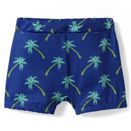 Babyhug Water Repellant Swimming Trunk With Tropical Theme Print - Blue-image-52