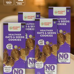 Ancient Roots Oats & Seeds Cookies Pack Of 4 -150 g Each-59
