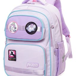 FunBlast Cartoon Print Large Capacity Bag for Girls Kids 15 Inches-image-42