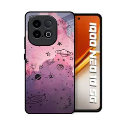 QRIOH Unisex iQOO Neo 10 5G Quirky Space Doodles Shockproof Glass Back Case-picture-48