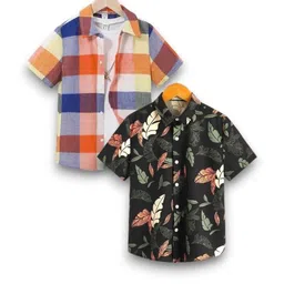 LUVITUS Boys Pack Of 2 Printed Casual Shirts-picture-37