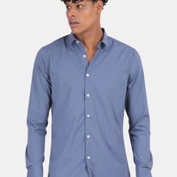 Blu MNKY Men Smart Slim Fit Casual Shirt-image-92