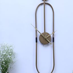 Amaya Decors Gold-Toned Contemporary Wall Clock-image-16
