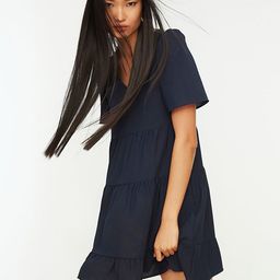 Trendyol Navy Blue A-Line Tiered Dress-image-10