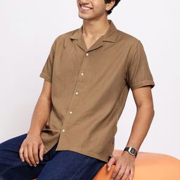 Aeropostale Men Premium Cuban Collar Twill Pure Cotton Casual Shirt-picture-18