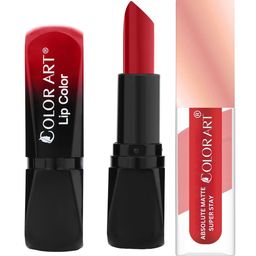 Color Art Set Of 2 Long-Lasting Lipstick - 4 g Each - Royal Red - Teddy Red 285-image-75