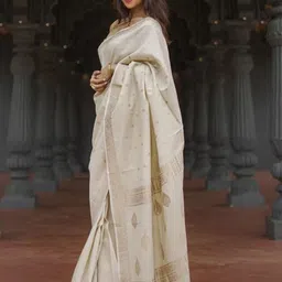 ZIKARAA Woven Design Zari Pure Silk Saree-picture-11