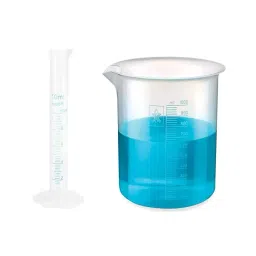 Bello PB-PC-S6-10-1000 Measuring Cylinder 10 ml & Measuring Beaker 1000 ml (Pack of 6)-12