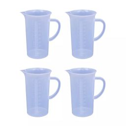 Bello jug-P4-1000 Measuring Jug with Handle Pour Spout for Lab 1000 ml (Pack of 4)-image-5