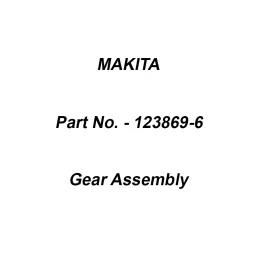 Makita Gear Assembly Suitable For DF032D, Part No 123869-6-18