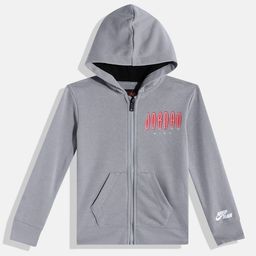 Jordan Boys Grey Hooded Sweatshirt-image-59