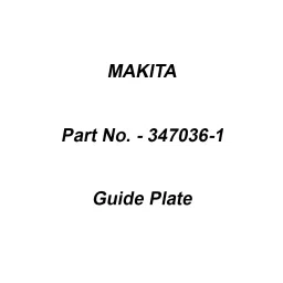 Makita Guide Plate Suitable For ST113D, Part No 347036-1-22