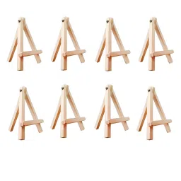 EDUWAY Mini Wooden Easel Tripod Stand ‎Art Deco 18 cm (7 inch) (Pack of 8)-picture-27