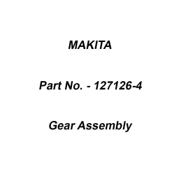 Makita Gear Assembly Suitable For DF033D, Part No 127126-4-17