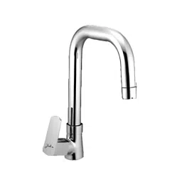 Jabra Swan Neck Tap (M) Opal Series Brass Chrome Finish Deck Mount Silver-38