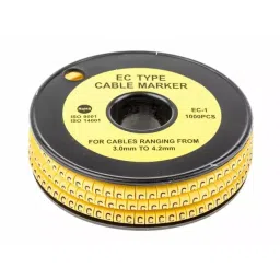 RS PRO Slide On Cable Markers Black on Yellow 3-4.2 mm, 8120843-image-54