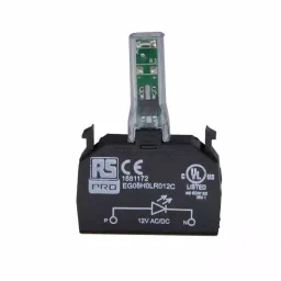 RS PRO Light Block Red 12 V AC/DC, 1881172-25