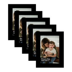 Art Street Black 5 to 7 Pieces Wood Wall Photo Frames-image-91